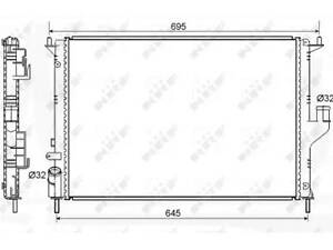 Радиатор охлаждения двигателя на Duster, Logan, Sandero