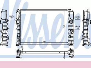 Радіатор охолодження двигуна на E-Class