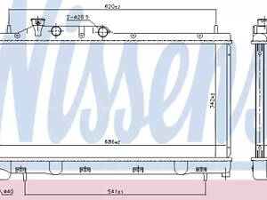 Радіатор охолодження двигуна на Forester