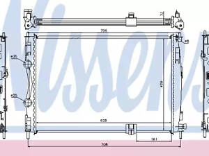 Радиатор охлаждения двигателя на Qashqai