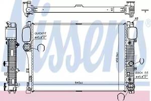 Радиатор охлаждения двигателя на S-Class