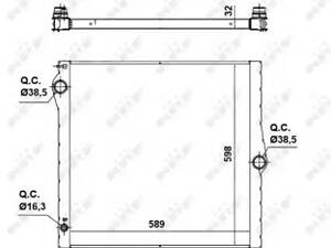 Радиатор охлаждения двигателя на X5