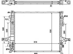 Радиатор охлаждения двигателя на XC90
