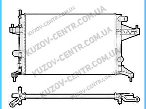 Радіатор охолодження двигуна OPEL CORSA C 2001-2003