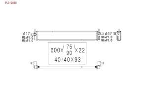 Радиатор охлаждения двигателя PL012888