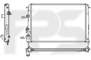 Радіатор охолодження двигуна RENAULT MEGANE 1995-1999 (ОКРІМ SCENIC)