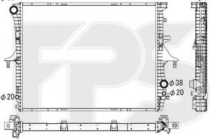 Радиатор охлаждения двигателя Volkswagen (Koyorad) FP 74 A1206