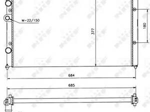 Радиатор охлаждения двигателя на Caddy, Inca, Polo