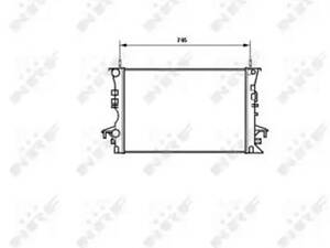 Радиатор охлаждения двигателя на Laguna