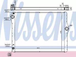 Радіатор охолодження двигуна на Seria 7