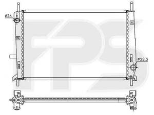 Радиатор охлаждения Ford Mondeo I (93-96), Mondeo II (97-00) с МКПП (FPS)