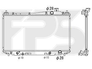 Радіатор охолодження HONDA CIVIC VII 2001- Nissens