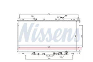 Радиатор охлаждения HONDA CR-V (02-) 2.0 i 16V (+) (пр-во Nissens) 000004467