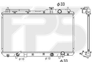 Радиатор охлаждения HONDA CR-V (RD) 1995- 2.0i Nissens