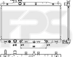 Радиатор охлаждения HONDA CR-V 2007- 2.4 i 16V Nissens