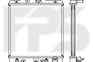 Радіатор охолодження HONDA HR-V 1999 1.6 АКП Nissens