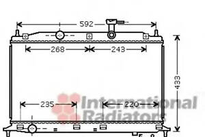 Радиатор охлаждения Hyundai Accent 3 (05-)