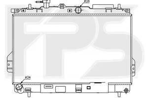 Радиатор охлаждения Hyundai Matrix (01-)