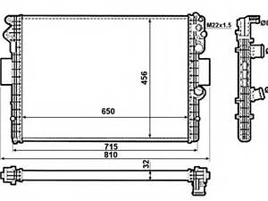 Радиатор охлаждения Iveco Daily 99-