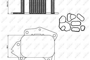 Радиатор охлаждения масла NRF, CITROEN C4 Picasso 10/2004>
