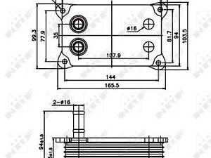 Радиатор охлаждения масла NRF, FORD Mondeo 2.0 DDTi 10-00>