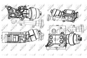 Радиатор охлаждения масла NRF, OPEL Agila 1.3D 05/08-12/12