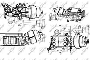 Радиатор охлаждения масла NRF, OPEL Agila 1.3D 05/08-12/12