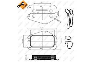 Радиатор охлаждения масла NRF, OPEL Astra 1.6/1.8 10/05-10/15