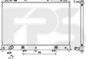Радіатор охолодження Mazda CX-7 (07-)