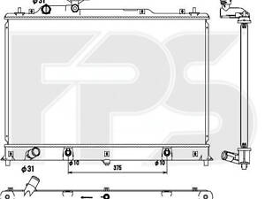 Радиатор охлаждения Mazda CX-7 (07-)
