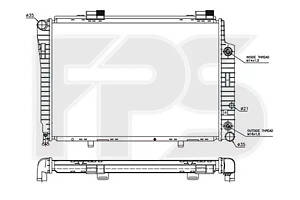 Радиатор охлаждения Mercedes-Benz W202 / W208 (FPS) FP 46 A205