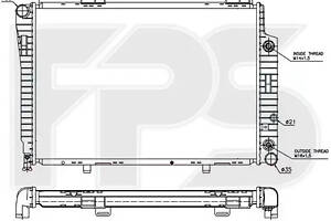 Радиатор охлаждения Mercedes C-Class W 202