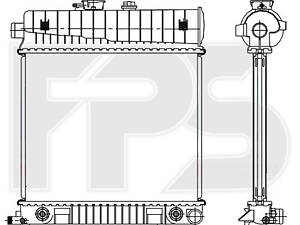 Радиатор охлаждения Mercedes C-Class W202 (93-)