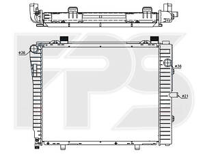 Радиатор охлаждения Mercedes C-Class W202