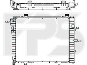 Радиатор охлаждения Mercedes C-Class W202