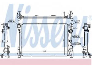Радиатор охлаждения Mercedes C-Class