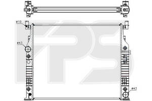 Радиатор охлаждения Mercedes GL W164 (06-)