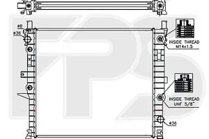 Радиатор охлаждения Mercedes ML-Class W163 (98-)
