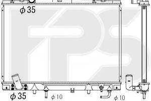 Радіатор охолодження Mitsubishi Pajero Sport (K9_W)