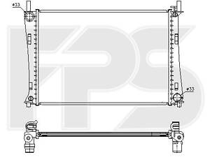 Радиатор охлаждения на 2 , Fiesta, Fusion