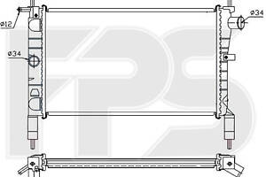 Радиатор охлаждения на Astra F