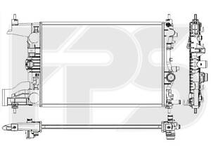 Радиатор охлаждения на Astra J, Cruze, Zafira