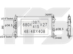 Радиатор охлаждения на Astra J, Cruze, Zafira