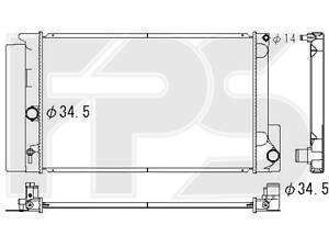 Радиатор охлаждения на Auris, Corolla
