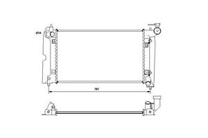 Радіатор охолодження Avensis, Corolla