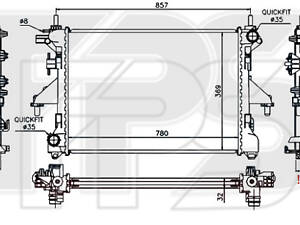 Радиатор охлаждения на Boxer , Ducato, Jumper