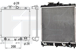 Радиатор охлаждения на Civic