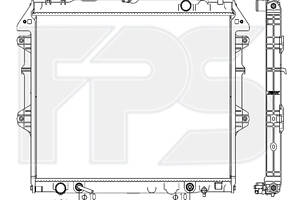 Радіатор охолодження на Fortuner