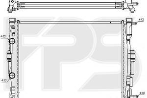 Радиатор охлаждения на Grand Scenic, Megane, Scenic
