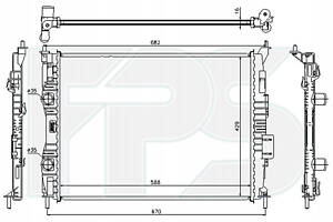 Радіатор охолодження на Qashqai